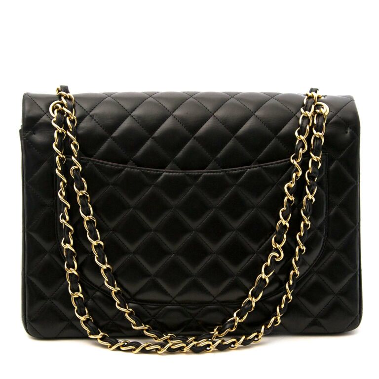 Chanel Timeless Classic XXL flap bag GHW Black Leather ref.278816
