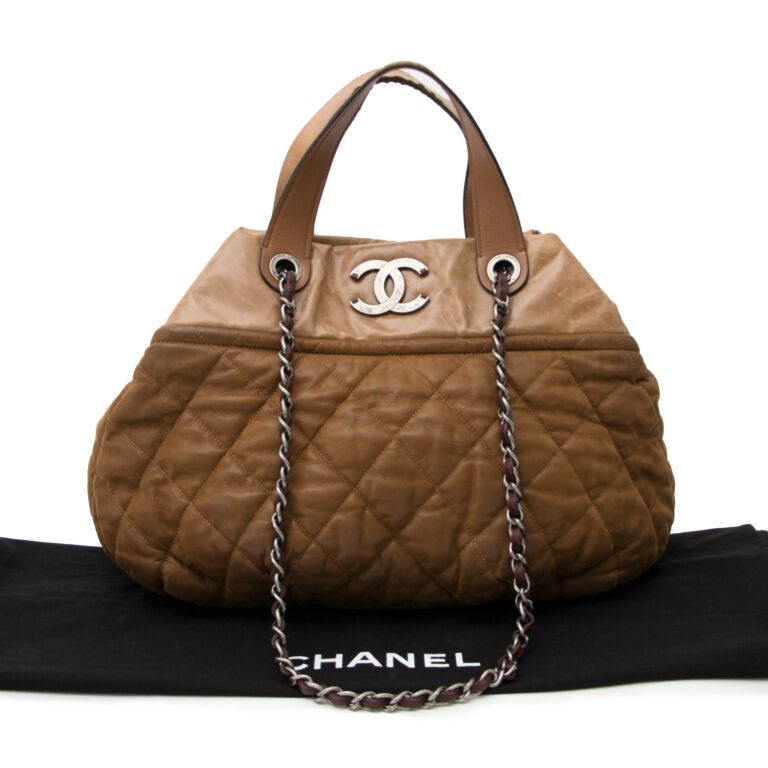 chanel in the mix brown large tote bag ○ Labellov ○ Buy and Sell