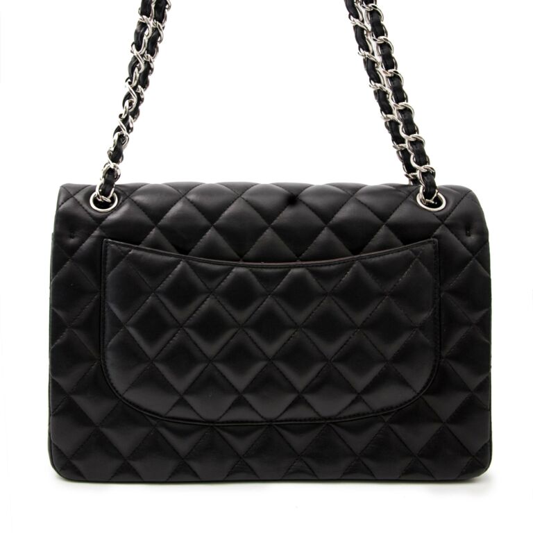 Chanel Black CC Classic Double Flap Jumbo Bag – The Closet