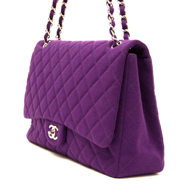 Chanel Jersey Felt and Rope Maxi Flap Bag