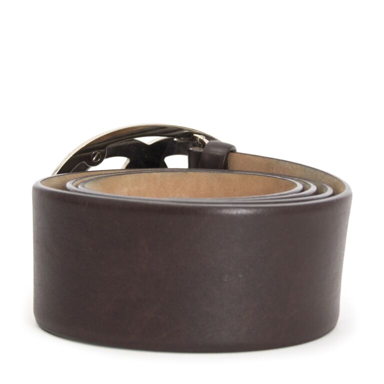 Chanel Brown Leather Belt ○ Labellov ○ Buy and Sell Authentic Luxury