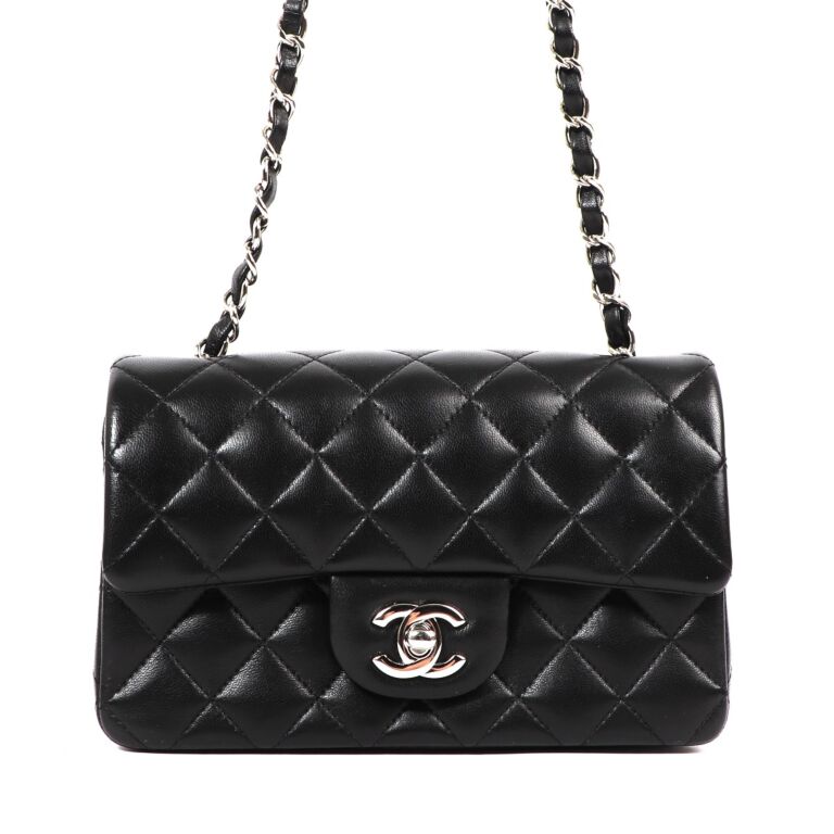 Chanel Black Lambskin Classic Mini Flap Bag ○ Labellov ○ Buy and Sell  Authentic Luxury