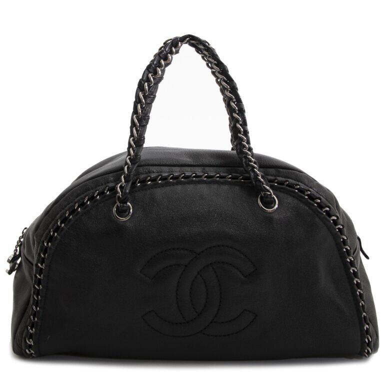 Chanel Black Chain Bowling Bag ○ Labellov ○ Buy and Sell