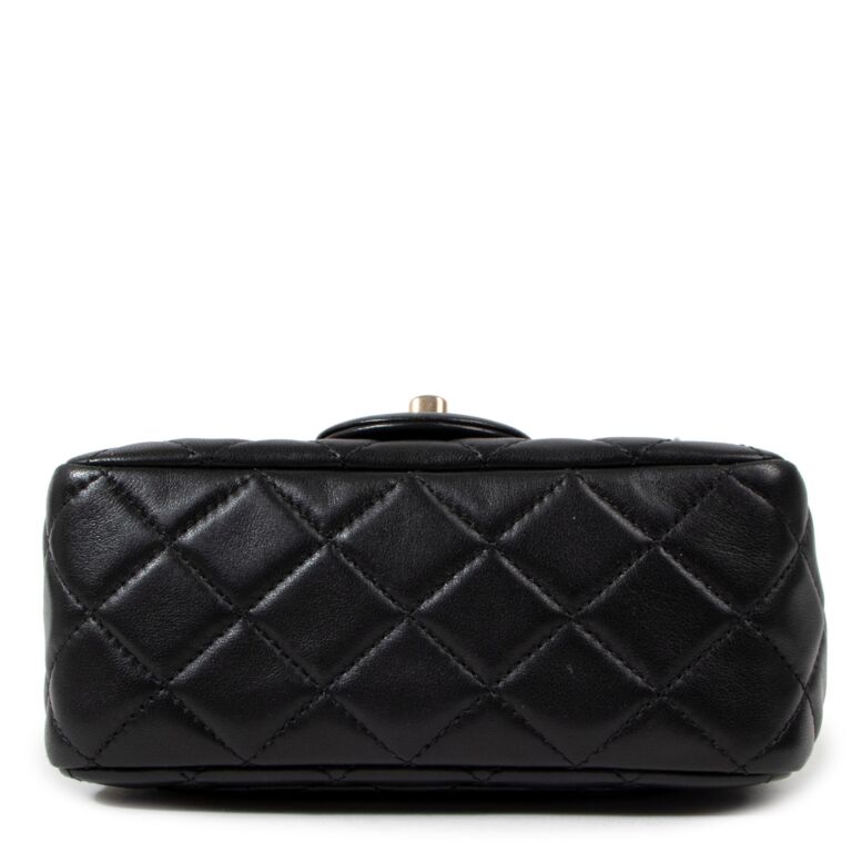 Chanel black square bag sales