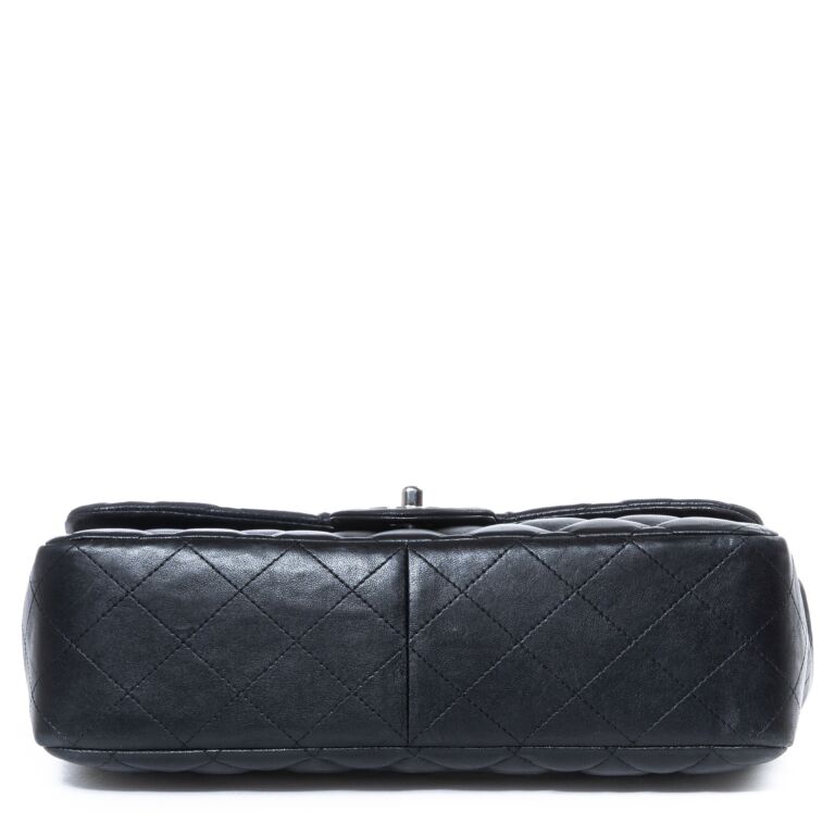Chanel Black Caviar Large Classic Single Flap Bag ○ Labellov