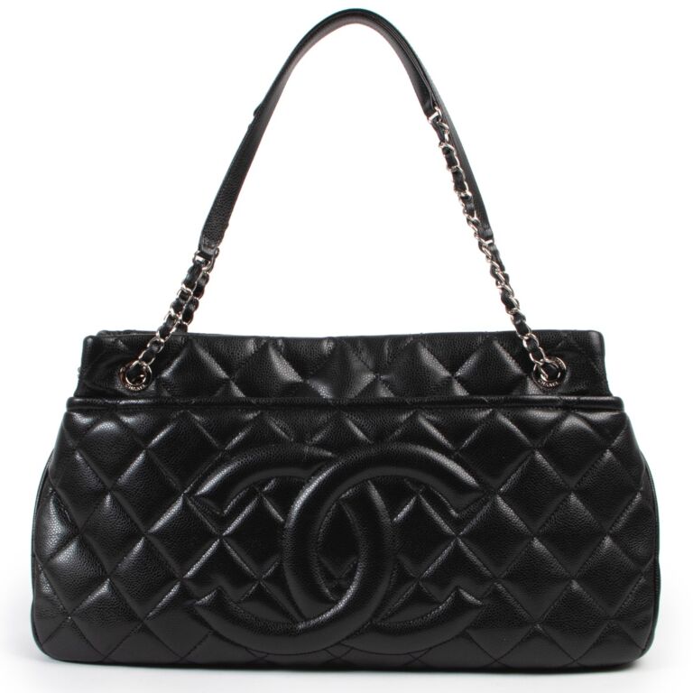 Chanel Black Caviar Shopping Tote Labellov Buy and Sell