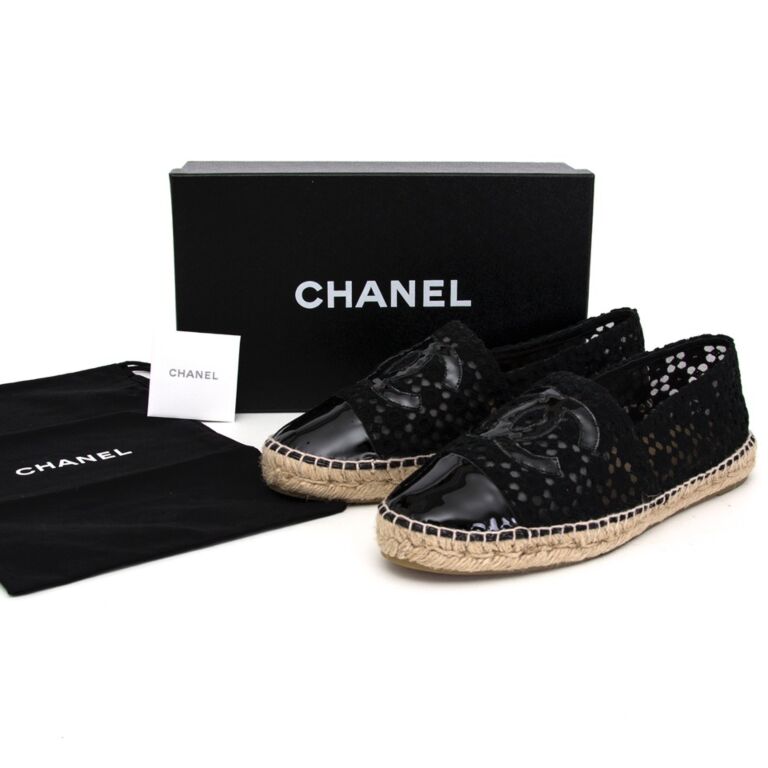 Chanel Black Laced Espadrilles Labellov Buy and Sell