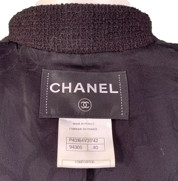 Chanel black online jacket price