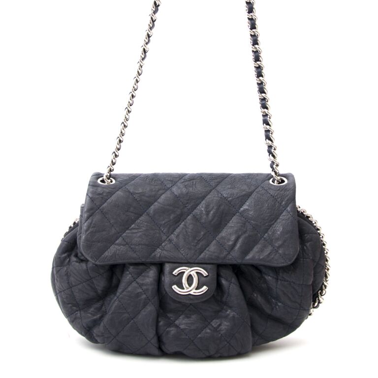 Chanel Black Chain Wrap Around Flap Bag Labellov Buy and Sell Authentic Luxury