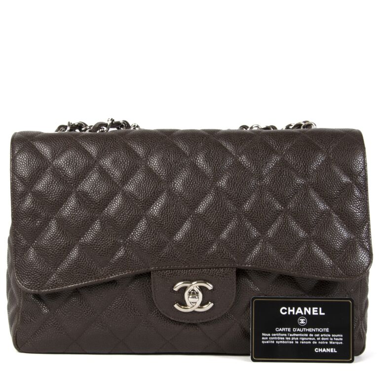 Vintage CHANEL dark brown caviar leather messenger large, jumbo should –  eNdApPi ***where you can find your favorite designer  vintages..authentic, affordable, and lovable.