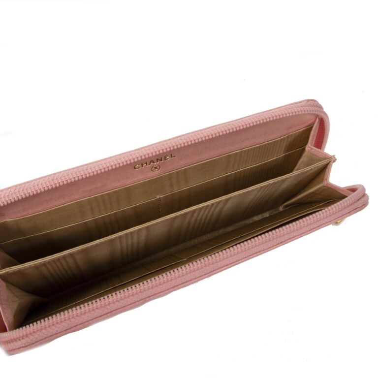 Chanel Pink Caviar Zippy Wallet Labellov Buy and Sell