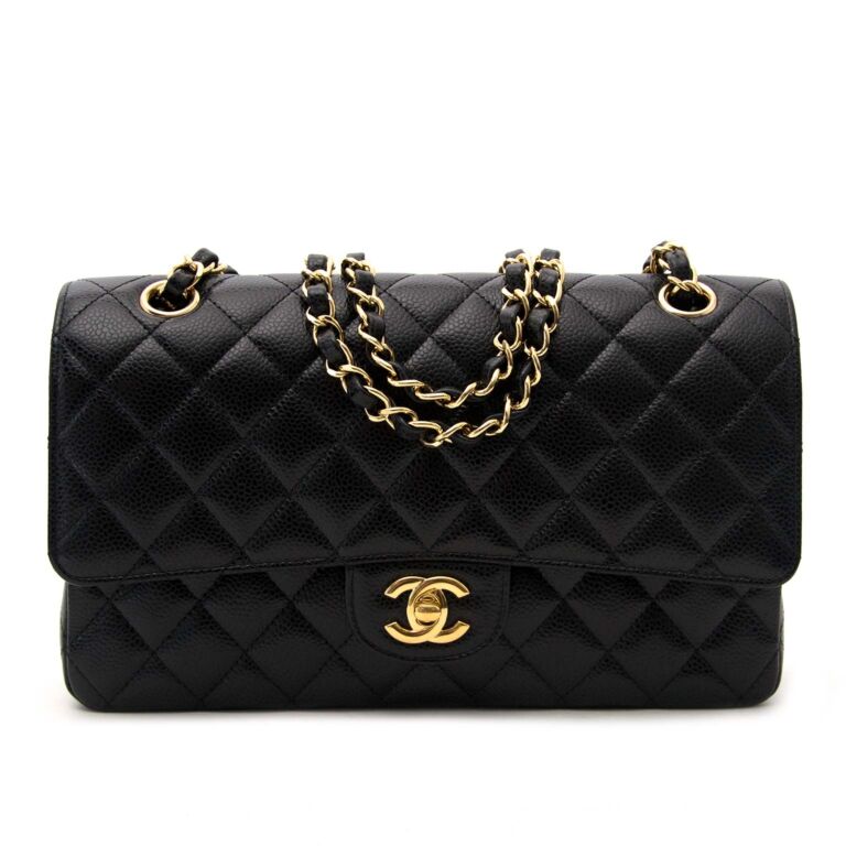 Chanel Medium Classic, Caviar, Black GHW - Laulay Luxury