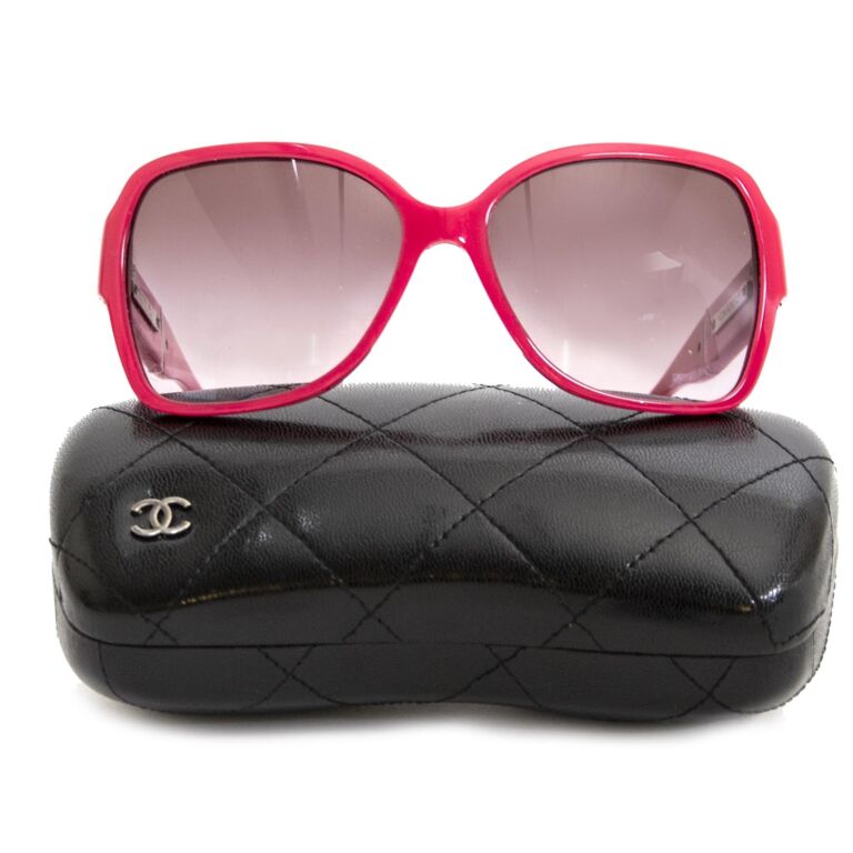 Chanel Patent Leather Pink Sunglasses ○ Labellov ○ Buy and Sell