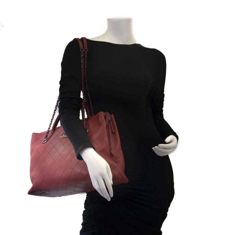 Chanel Grained Vegetal Calfskin Shopping Tote Labellov Buy