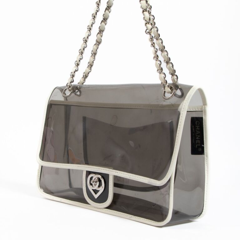 Chanel clear 2024 vinyl bag