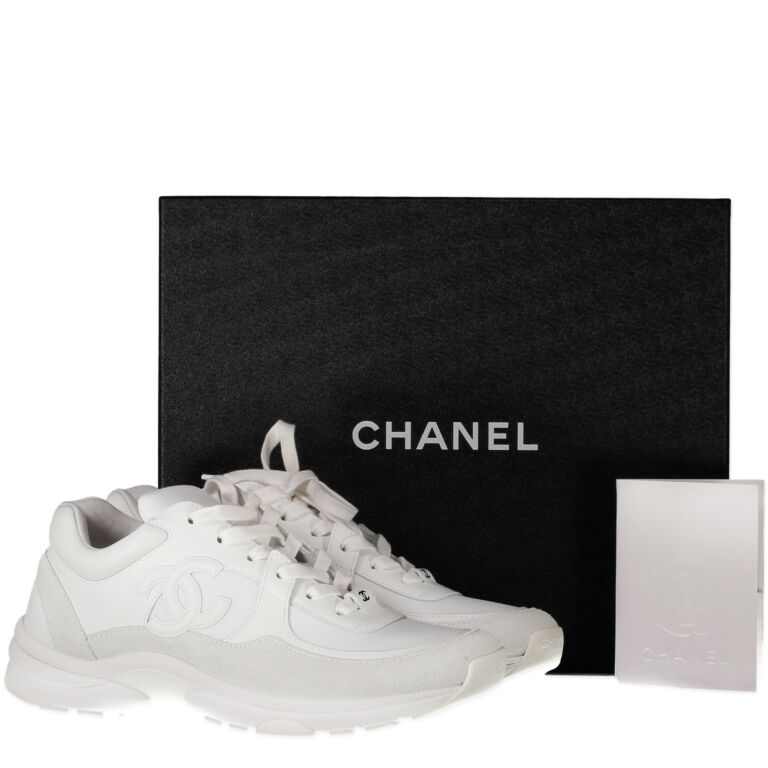 Chanel triple white sales runners