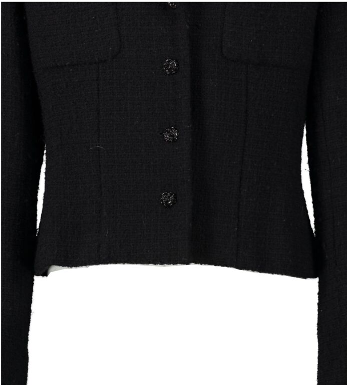 Chanel Black Tweed Jacket - Size Fr 38 ○ Labellov ○ Buy and Sell Authentic  Luxury