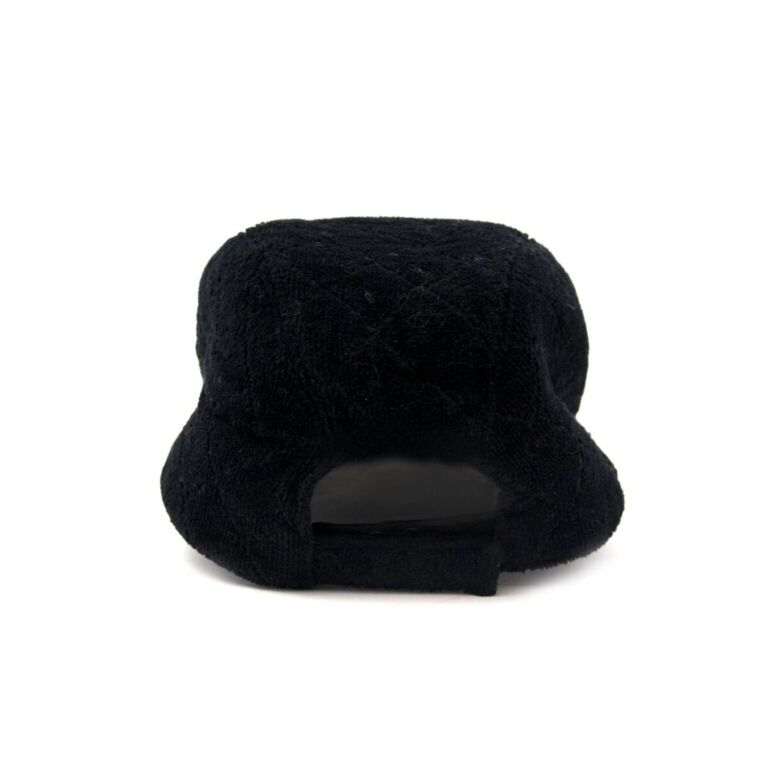 Chanel Velours Black Logo Cap ○ Labellov ○ Buy and Sell