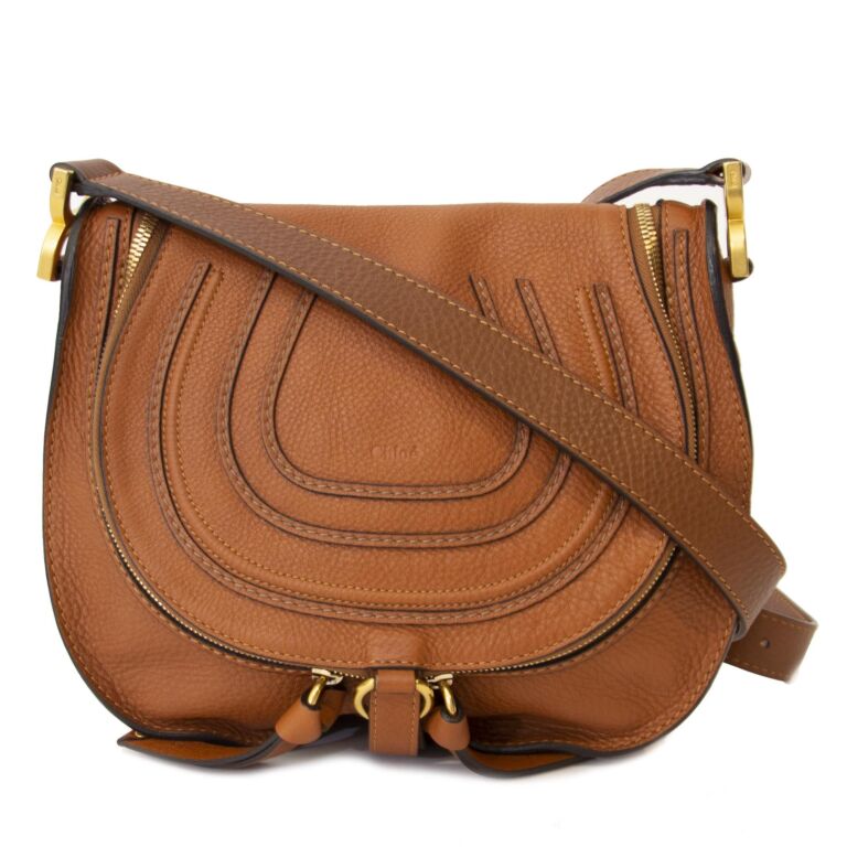 Chloe cognac bag top