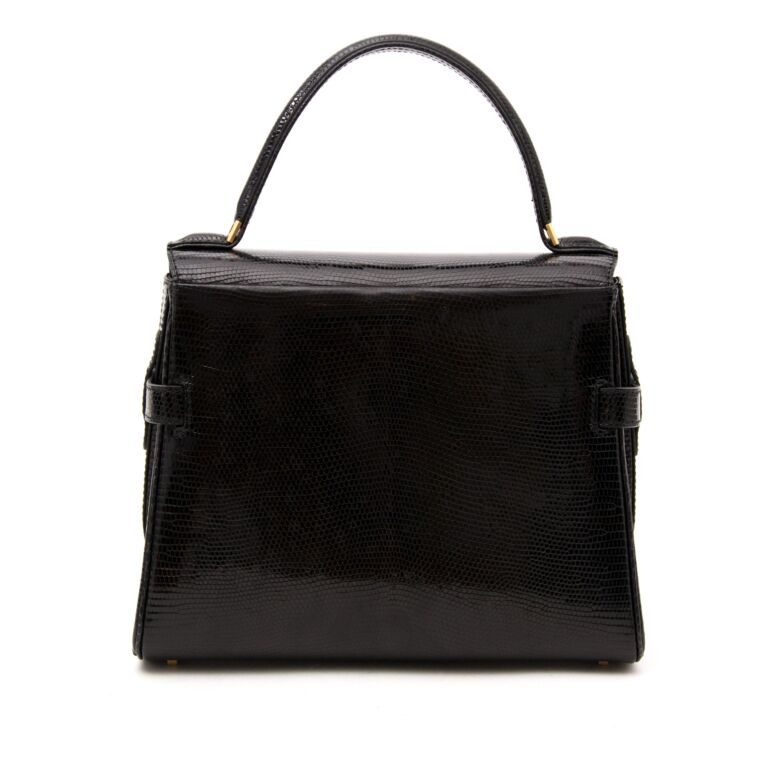 Delvaux Tempete PM Black Lizard ○ Labellov ○ Buy and Sell