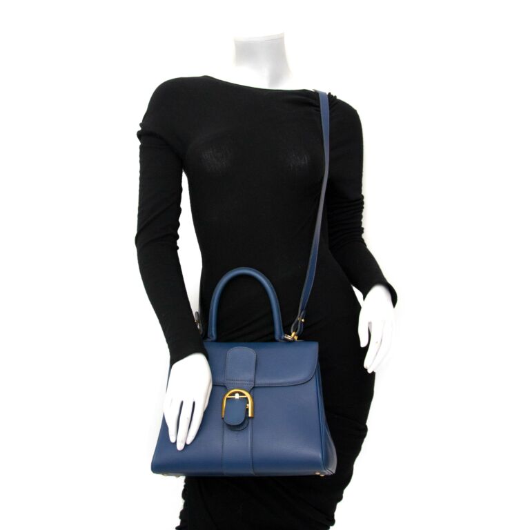 Delvaux - Authenticated Brillant Handbag - Leather Blue for Women, Very Good Condition