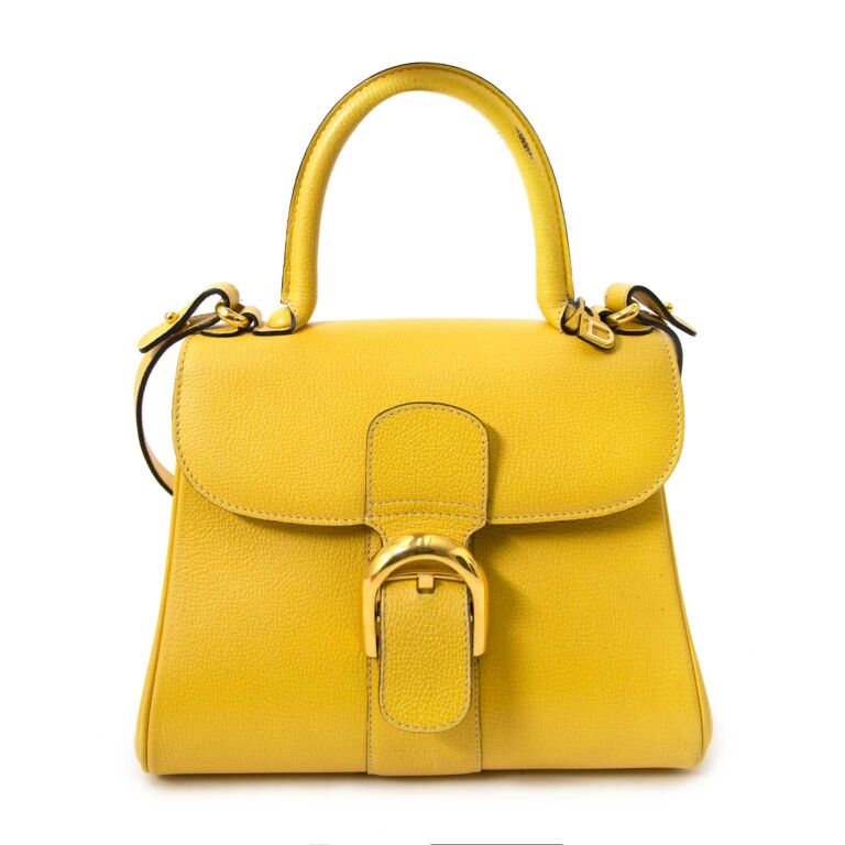 Delvaux Brillant Yellow PM Bag Labellov Buy and Sell Authentic Luxury