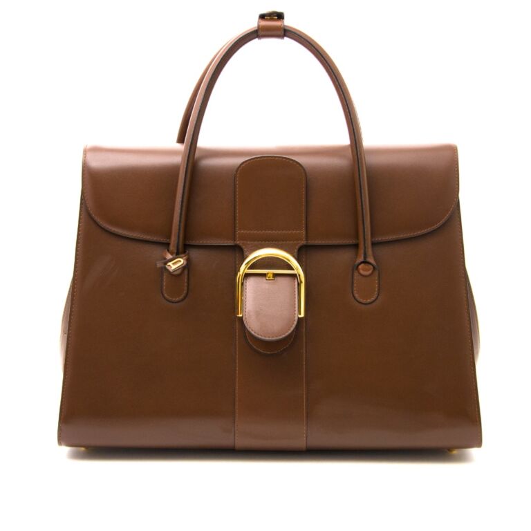 Delvaux Mini Brillant - Brown Handle Bags, Handbags - DVX22563