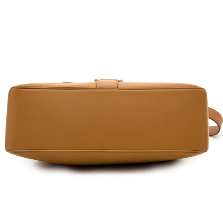 Delvaux Cognac Givry Shoulder Bag ○ Labellov ○ Buy and