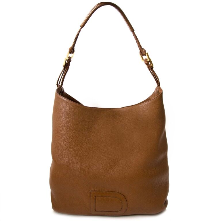 Delvaux Louise Brown Leather Shoulder Bag Labellov Buy and Sell ...
