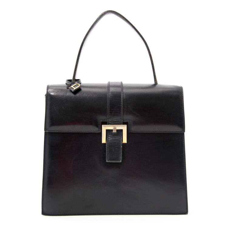 Delvaux Black Modèle Déposé Top Handle Bag Labellov Buy and Sell ...