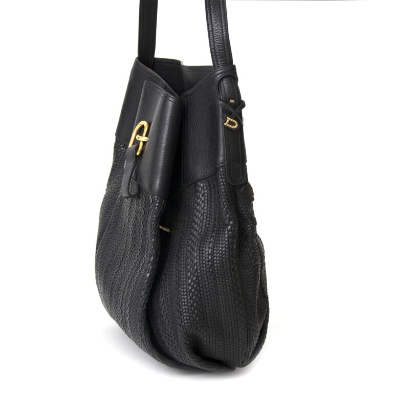 Leather handbag Delvaux Black in Leather - 25678639