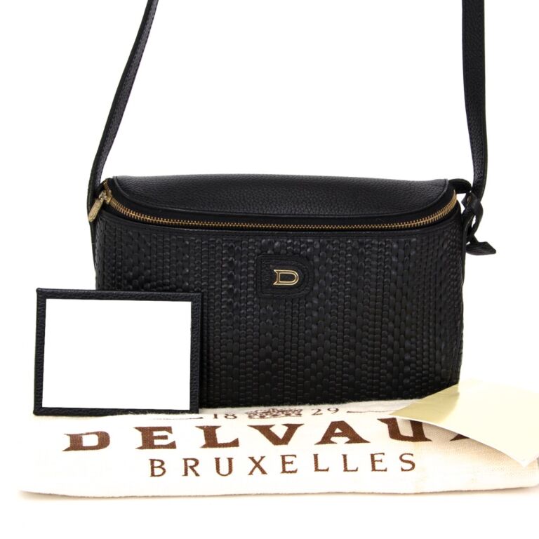 Delvaux Black Toile de Cuir Cross Body Bag Labellov Buy and Sell Authentic Luxury