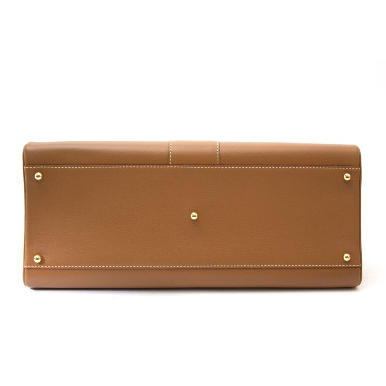 New Delvaux Brillant MM Sand + strap at 1stDibs