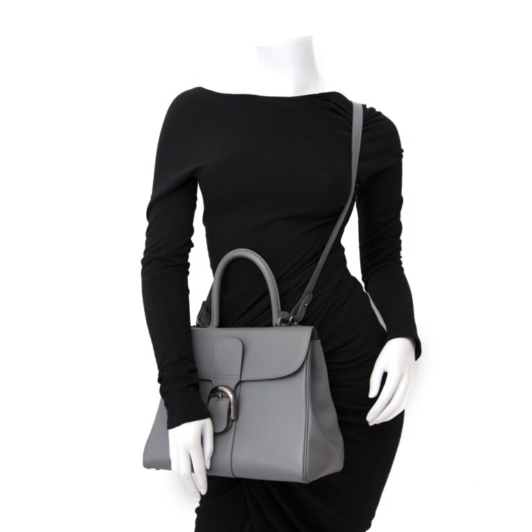 Delvaux Grey Brillant Mini + Strap ○ Labellov ○ Buy and Sell Authentic  Luxury