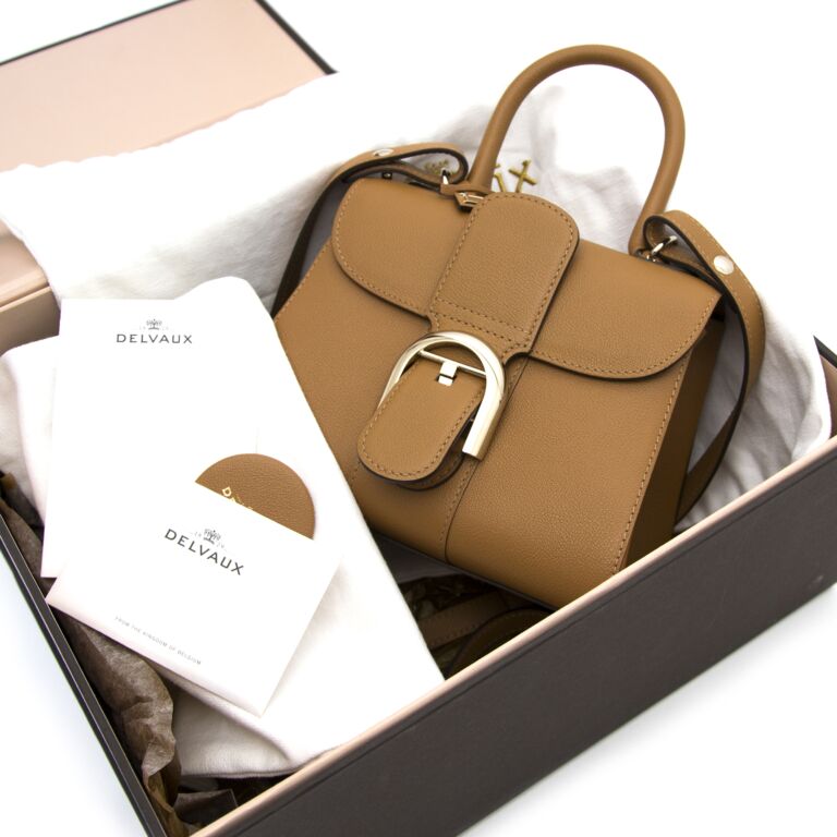 Delvaux Cognac Brillant mini Strap Labellov Buy and Sell