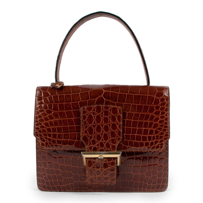 Delvaux Fall/Winter 1977 Cypres Crocodile Handbag Labellov Buy and Sell ...