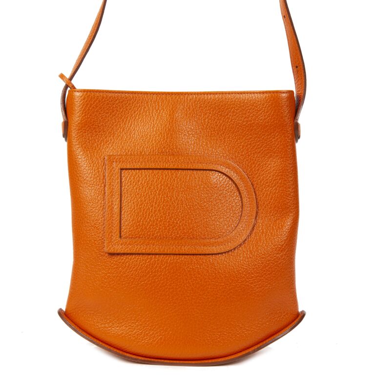 Delvaux Orange Le Pin Mini Bag Labellov Buy and Sell