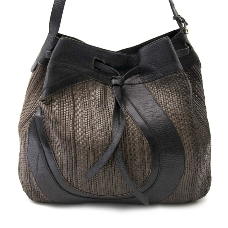 Delvaux Toile de Cuir Ombre Shoulder Bag Labellov Buy and Sell Authentic Luxury