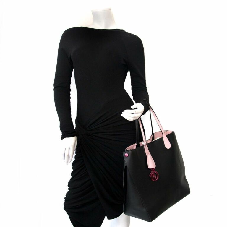 Dior Tote Bag Black and Pink