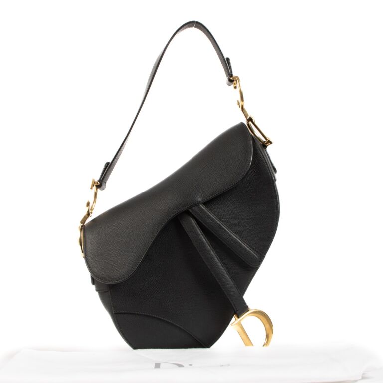 Christian Dior Black Leather Saddle Bag Labellov Buy and
