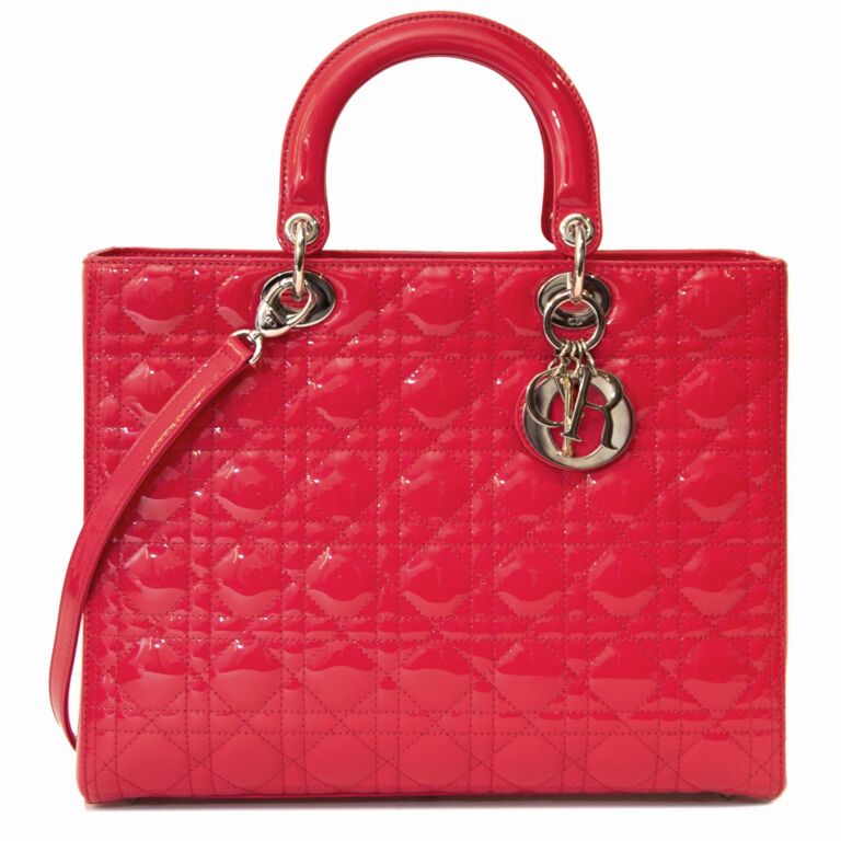 Dior pink store lady bag