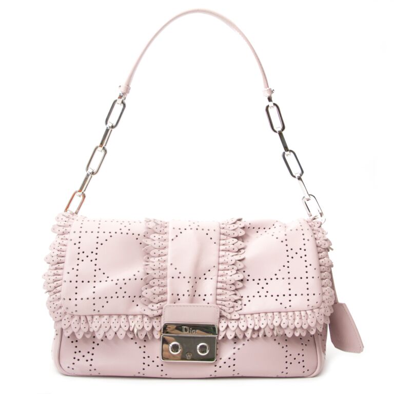 Christian Dior Baby Pink New Lock Ruffle Flap Shoulder Bag Labellov Buy and Sell Authentic Luxury