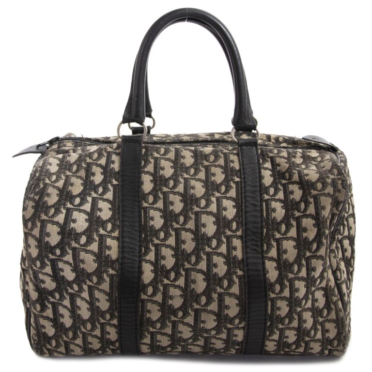 Dior Monogram Boston Bag Labellov Buy and Sell Authentic Luxury
