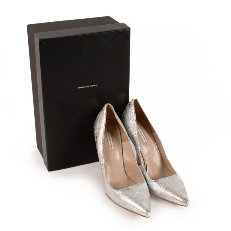 Dries Van Noten Silver Pumps - Size 37 ○ Labellov ○ Buy
