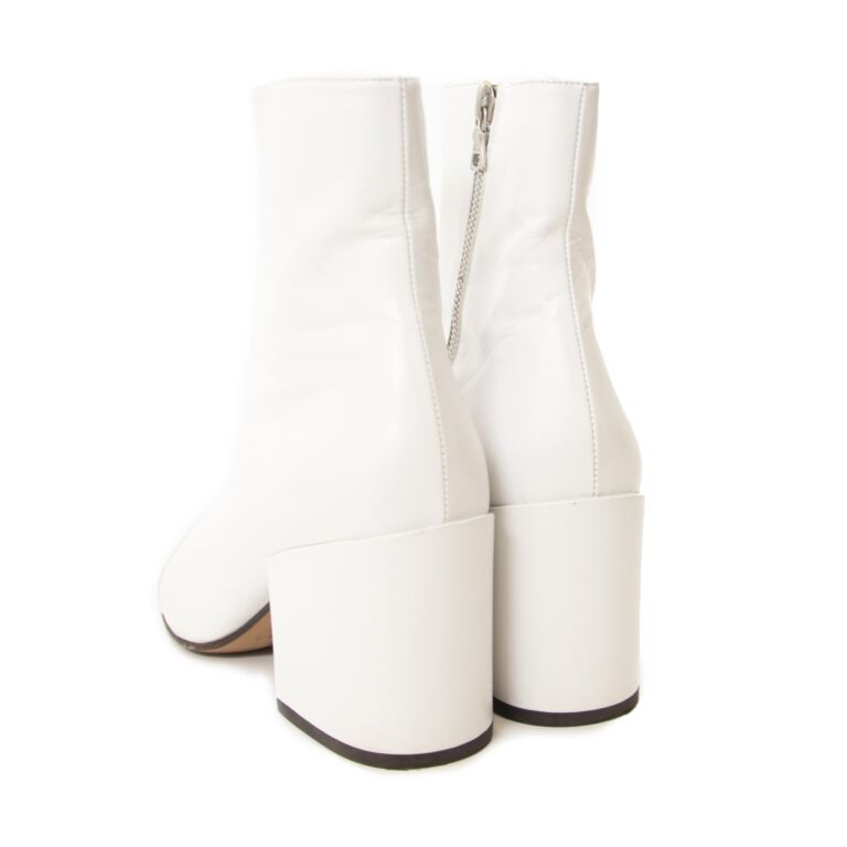 Dries van noten white boots hotsell