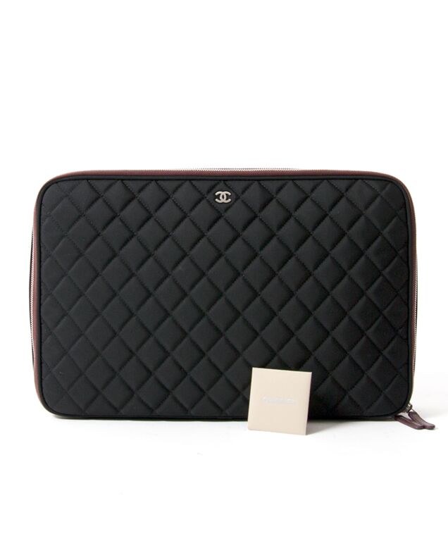 Chanel Laptop Sleeve Quilted Nylon