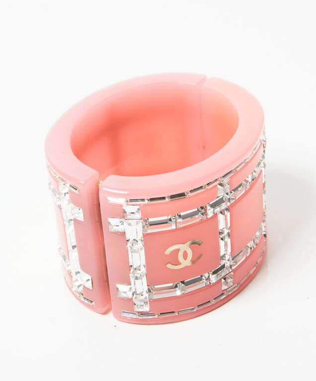 Pink online chanel bracelet