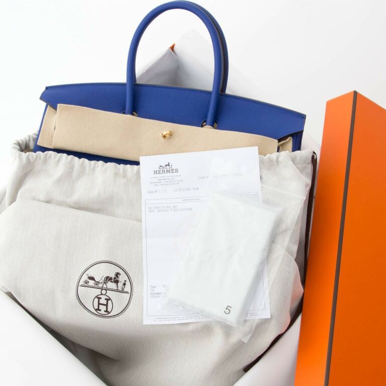Hermes birkin togo 35 bleu electrique online