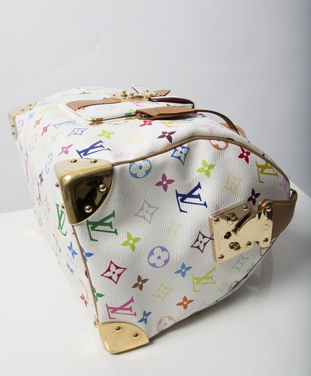 White Louis Vuitton Monogram Multicolore Speedy 30 Boston Bag – Designer  Revival