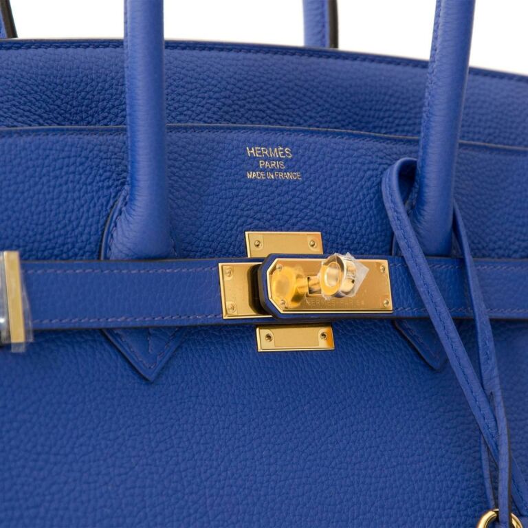 Hermès Birkin 35 Blue Jean Togo PHW ○ Labellov ○ Buy and Sell